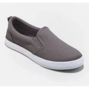 New ladies canvas slip on shoes sz 8